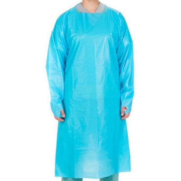 Cardinal Health™ Protective Procedure Gown One Size Fits Most Blue NonSterile Not Rated Disposable (449964_CS) 75/CS