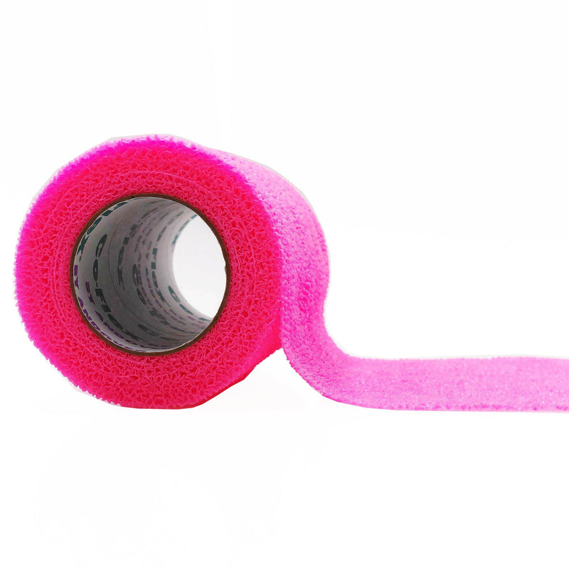 CoFlex® NL Cohesive Bandage 1 Inch X 5 Yard Self-Adherent Closure Neon Pink / Blue / Purple / Light Blue / Neon Green / Red NonSterile 12 lbs. Tensile Strength (989074_PK) 1/PK