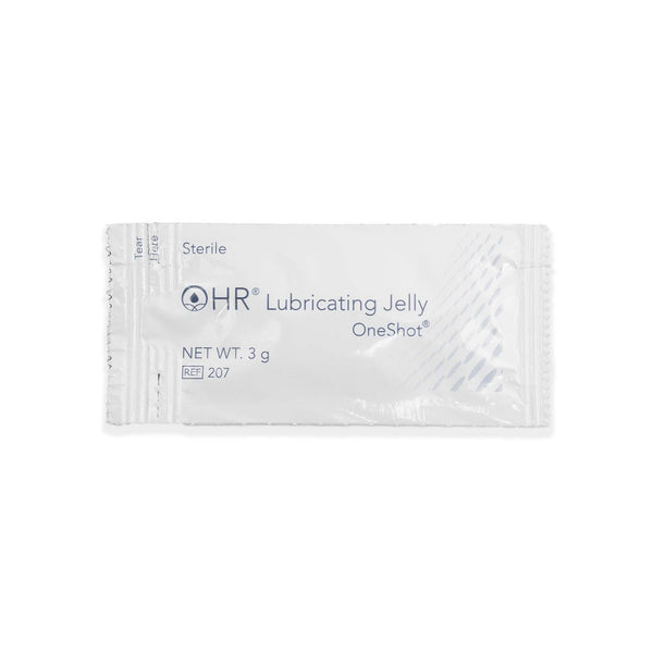 HR® One Shot® Lubricating Jelly 3 Gram Individual Packet Sterile (869212_BX) 144/BX