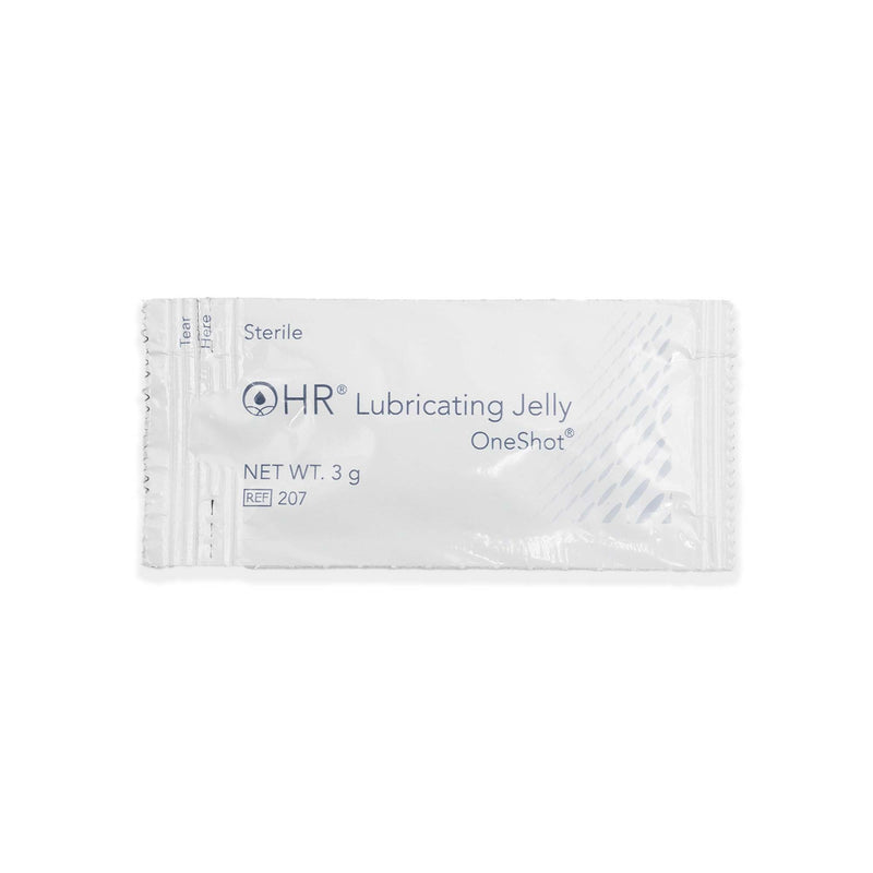HR® One Shot® Lubricating Jelly 3 Gram Individual Packet Sterile (869212_BX) 144/BX