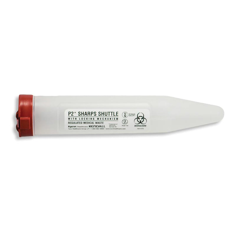 Sharps Dart Pocket Shuttle Sharps Container Translucent Base 6-7/10 L X 1-1/10 D Inch Vertical Entry 6 Needles (1027900_CS) 24/CS