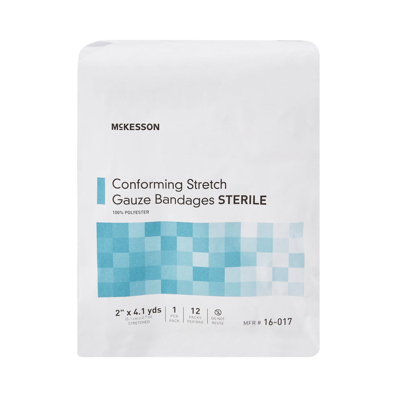 McKesson Conforming Bandage 2 Inch X 4-1/10 Yard Sterile 1 per Pack (999367_BG) 12/BG