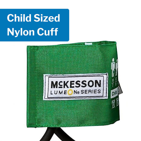 McKesson LUMEON™ Aneroid Sphygmomanometer Unit Pediatric Cuff Nylon Cuff 13 - 19.5 cm Pocket Aneroid (995509_BX) 1/BX