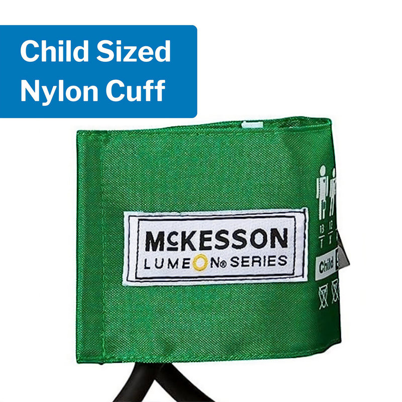 McKesson LUMEON™ Aneroid Sphygmomanometer Unit Pediatric Cuff Nylon Cuff 13 - 19.5 cm Pocket Aneroid (995509_BX) 1/BX