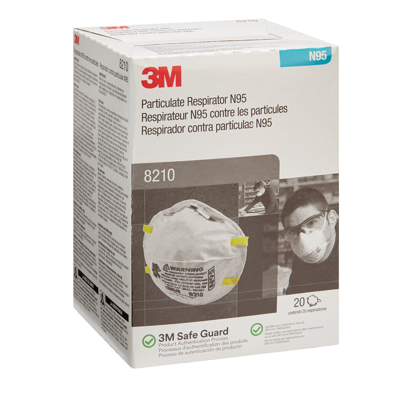 3M™ Particulate Respirator Mask Industrial N95 Not Rated Elastic Strap One Size Fits Most (794716_CS) 160/CS
