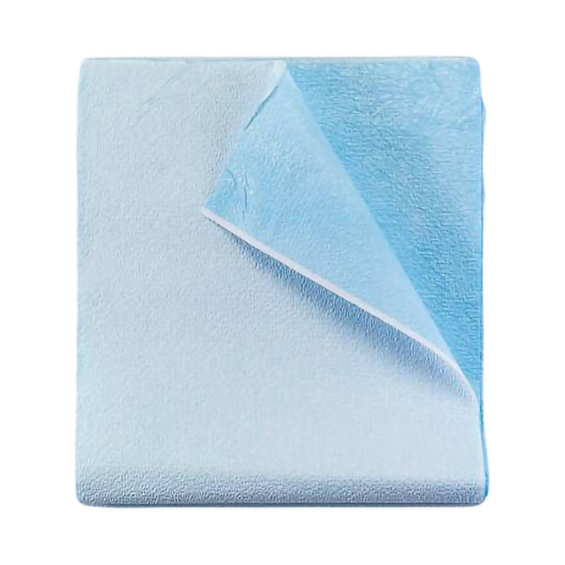 McKesson Stretcher Sheet Flat 40 W X 72 L Inch Blue 50% Cellulose Tissue / 50% Polyethylene Film Disposable (149173_CS) 50/CS