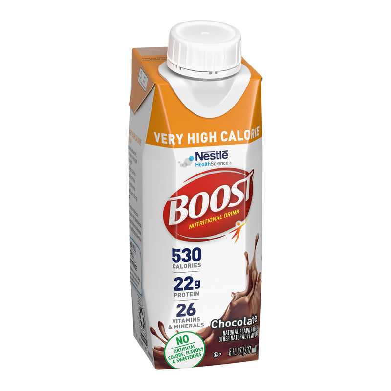 Boost® Very High Calorie Oral Supplement Chocolate Flavor Liquid 8 oz. Reclosable Carton (1212300_CS) 24/CS