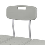 McKesson Knocked Down Bath Transfer Bench Removable Arm Rail 17-1/2 to 22-1/2 Inch Seat Height 400 lbs. Weight Capacity (1088139_CS) 1/CS