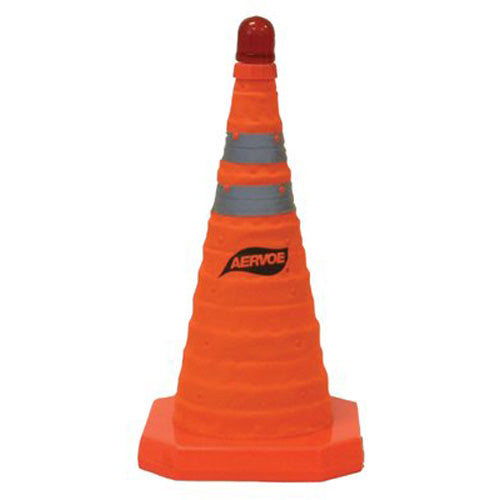 Aervoe Collapsible Safety Cones, 18 in, Nylon, Orange (205-1190) Each