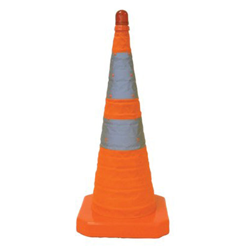 Aervoe Collapsible Safety Cones, 28 in, Nylon, Orange (205-1191) Each