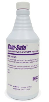 Kem-Safe™ OPA / Glutaraldehyde Neutralizer RTU Liquid 32 oz. Bottle Single Use (671572_EA) 1/EA