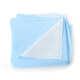 QUICK CHECK* H200 Sterilization Wrap White / Blue 30 X 30 Inch Dual Layer SMS Polypropylene Steam / EO Gas / Hydrogen Peroxide (825787_BG) 48/BG