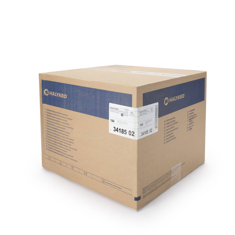 QUICK CHECK* H200 Sterilization Wrap White / Blue 36 X 36 Inch Dual Layer SMS Polypropylene Steam / EO Gas / Hydrogen Peroxide (810870_PK) 48/PK