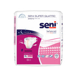 Seni® Super Quatro Unisex Adult Incontinence Brief X-Large Disposable Heavy Absorbency (1163839_PK) 8/PK