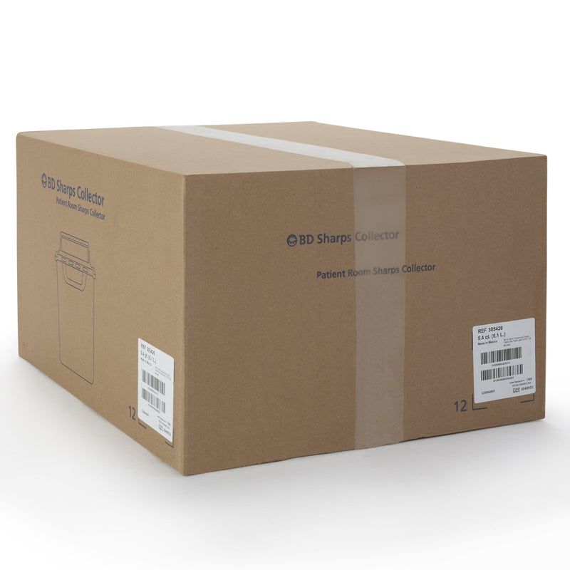 BD™ Sharps Container Red Base 12 H X 12 W X 4-4/5 D Inch Horizontal Entry 1.35 Gallon (282901_EA) 1/EA