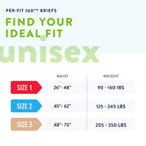 Prevail® Per-Fit 360°™ Unisex Adult Incontinence Brief Size 2 Disposable Heavy Absorbency (1227003_CS) 72/CS