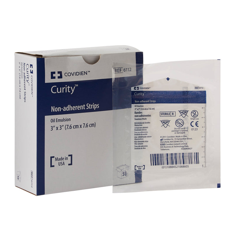Curity™ Oil Emulsion Impregnated Dressing Square 3 X 3 Inch Sterile (217297_BX) 50/BX