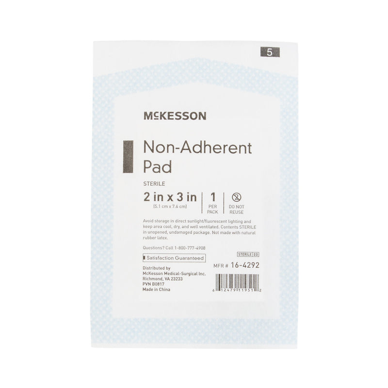 McKesson Non-Adherent Dressing 2 X 3 Inch Sterile 100 per Pack (373768_BX) 100/BX