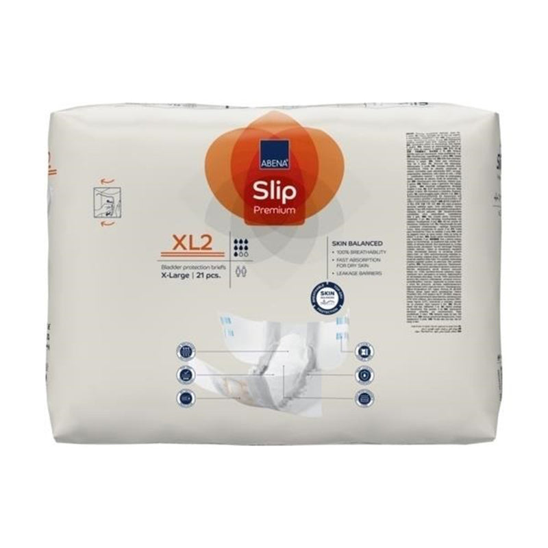 Abena® Slip Premium XL2 Unisex Adult Incontinence Brief X-Large Disposable Heavy Absorbency (1218209_CS) 84/CS