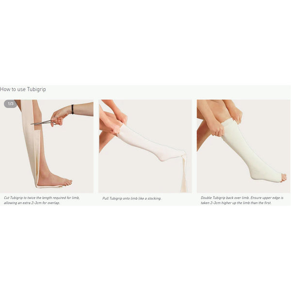 Tubigrip® Elastic Tubular Support Bandage 2-3/4 Inch X 11 Yard Medium Arm / Small Ankle Pull On Natural NonSterile Size C Standard Compression (683715_EA) 1/EA