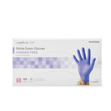 McKesson Confiderm® 3.0 Exam Glove Small NonSterile Nitrile Standard Cuff Length Textured Fingertips Blue Not Rated (1107940_CS) 1000/CS