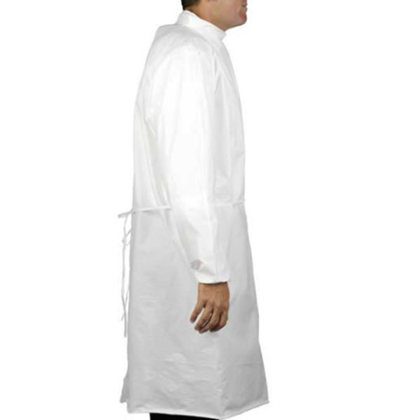 TrueCare Biomedix Cleanroom Gown One Size Fits Most White Sterile Not Rated Disposable (1136405_CT) 50/CT