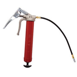 Alemite Professional Pistol Grip Grease Gun, 16 oz, 7500 psi, Hose/Coupler, Grease (025-555-E) Each