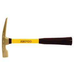 Ampco Safety Tools Bricklayer's Hammer, 1-1/2 lb, 14 in L (065-H-10FG) Each