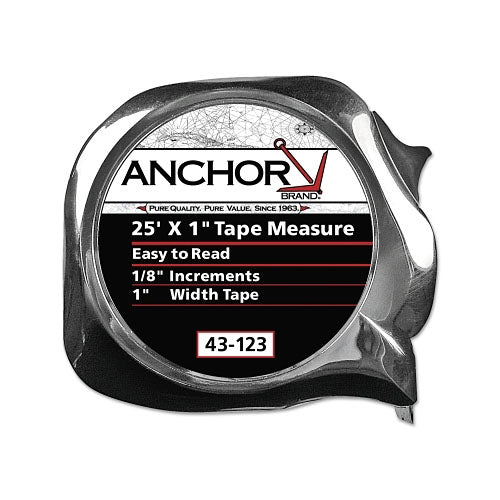 Anchor Brand® Easy to Read Tape Measure, 1 in x 25 ft, Orange (103-43-129) Each