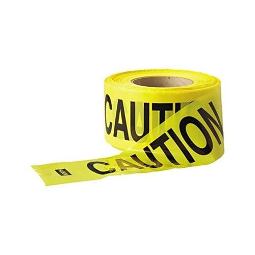 Anchor Brand® Economy Barrier Tape, 3 in x 1,000 ft, Yellow, Caution (101-Y10003) Each