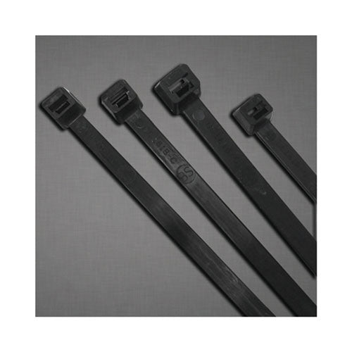 Anchor Brand® UV Stabilized Cable Ties, 120 lb Tensile Strength, 9 in L, Black, 100 Ea/Bag (102-9120UVB) 1 Bag