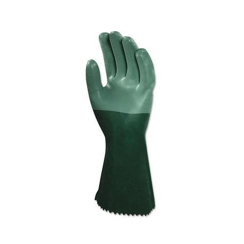 Ansell 08-354 Neoprene Dipped Gloves, Rough Finish, Size 10, Green (012-8-354-10) 1 Dozen