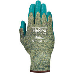 Ansell HyFlex® 11-501 Nitrile Palm Coated Gloves, Size 10, Gray/Blue (012-11-501-10) 12 Pairs