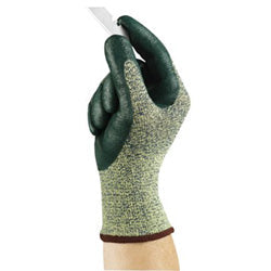Ansell HyFlex® 11-511 Nitrile Palm Coated Gloves, Size 7, Green/Yellow (012-11-511-7) 12 Pairs