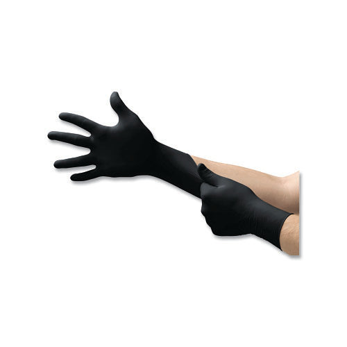 Ansell Black Dragon® Latex Exam Gloves, Large, Natural Rubber Latex, Black (748-BD-1003-PF) 100 EA / BX