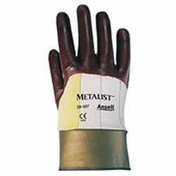 Ansell Hycron Nitrile Coated Gloves, 10, Brown (012-28-507-10) 12 Pairs