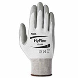 Ansell HyFlex® 11-644 Polyurethane Palm Coated Gloves, Size 9, Gray/White and Gray (012-11-644-9) 1 Dozen