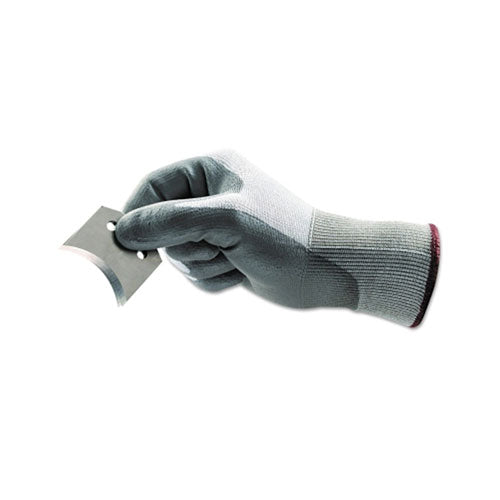 Ansell HyFlex® 11-644 Polyurethane Palm Coated Gloves, Size 10, Gray/White and Gray (012-11-644-10) 1 Dozen
