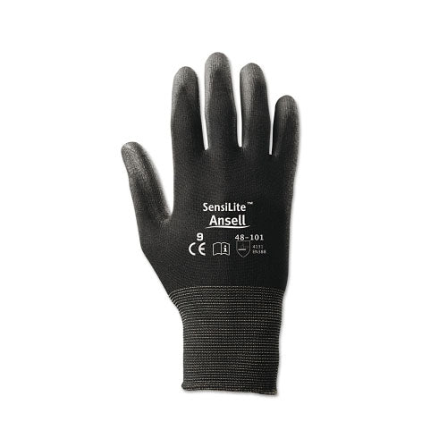 Ansell HyFlex Coated Gloves, Size 7, Black (012-48-101-7) 1 Dozen