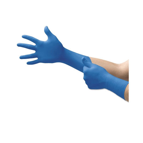 Ansell SafeGrip® SG-375 Examination Gloves, Medium, Natural Rubber Latex, Blue (748-SG-375-M) 1 Box