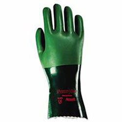 Ansell 08-352 Neoprene Dipped Gloves, Rough Finish, Size 9, Green (012-8-352-9) 12 Pairs