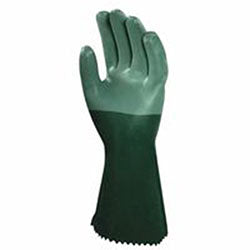 Ansell 08-354 Neoprene Dipped Gloves, Rough Finish, Size 9, Green (012-8-354-9) 1 Dozen