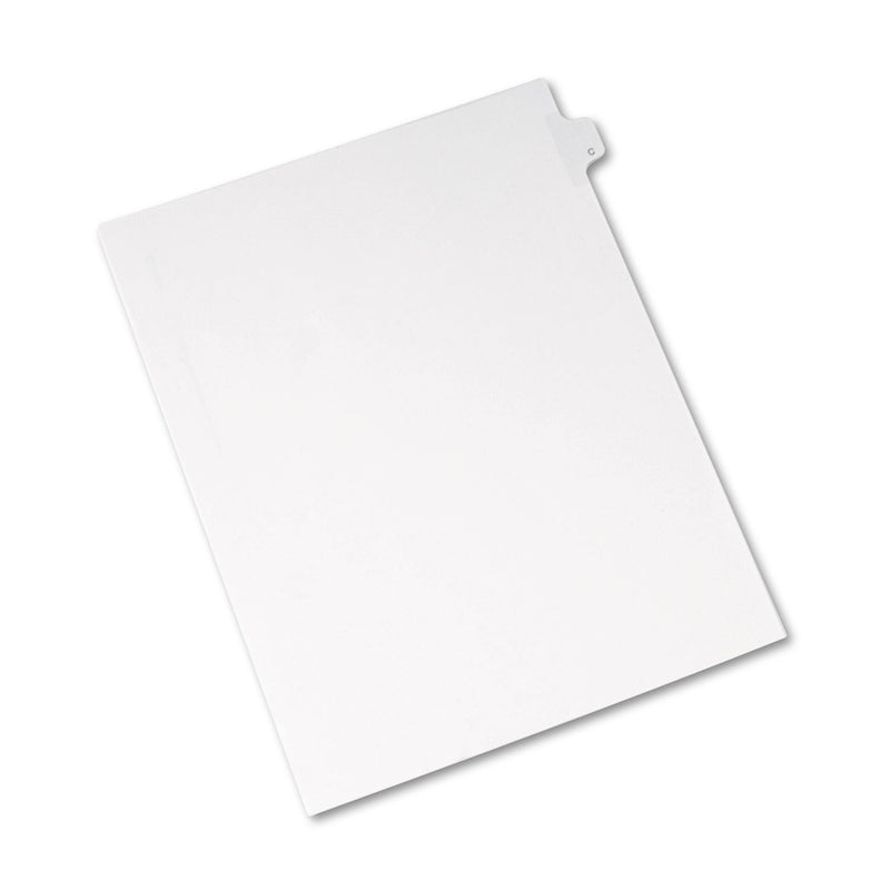 Avery&reg; Preprinted Legal Exhibit Side Tab Index Dividers, Allstate Style, 26-Tab, C, 11 x 8.5, White, 25/Pack (AVE82165) Set of 25