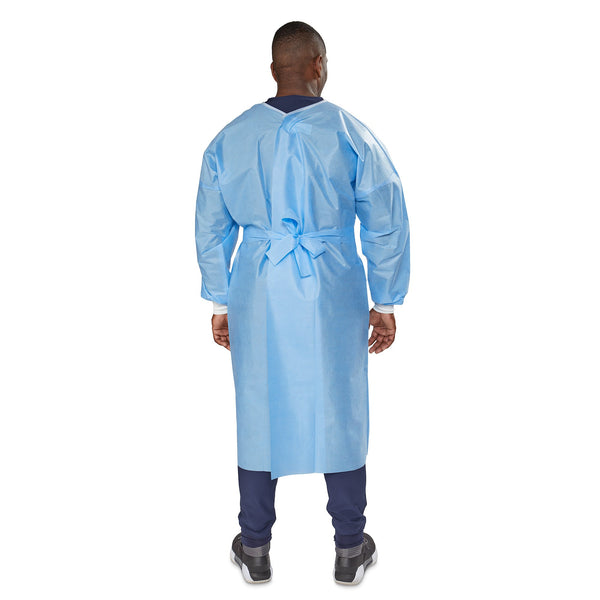 McKesson Protective Procedure Gown X-Large Blue NonSterile Not Rated Disposable (1247972_BG) 10/BG