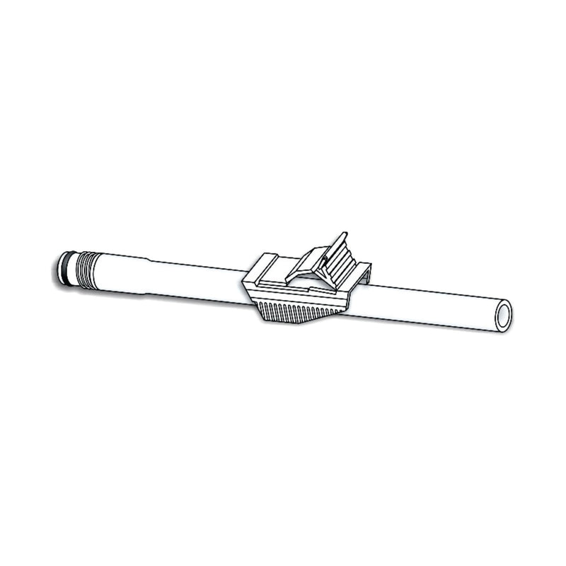 Urocare® Tube Clamp 2 Position, 1.63 x 0.75 x 0.81 Inch, White, Polypropylene- Polyester (1002630_EA) 1/EA