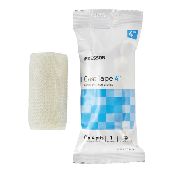 McKesson Cast Tape 4 Inch X 12 Foot Fiberglass White (733697_BX) 10/BX