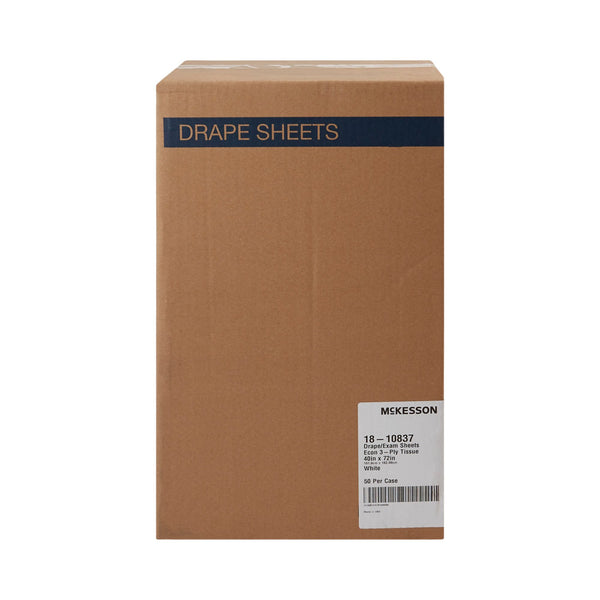McKesson General Purpose Drape Physical Exam Drape 40 W X 72 L Inch NonSterile (216348_CS) 50/CS