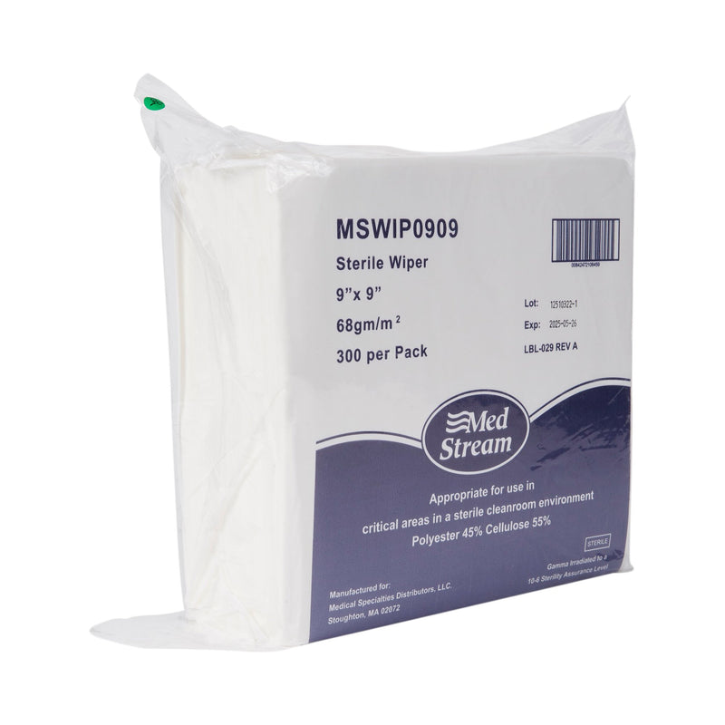 McKesson Cleanroom Wipe ISO Class 5 300 Count Bag 9 X 9 Inch Sterile Disposable (1139257_CS) 3600/CS