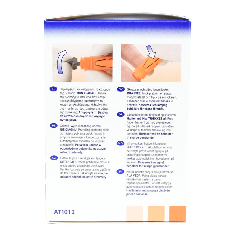 Unistik 3 Safety Lancet 21 Gauge Retractable Push Button Activation Finger (539416_BX) 100/BX