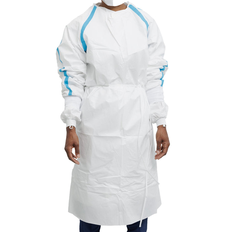 Contec® CritiGear™ Chemotherapy Procedure Gown 6X-Large / 7X-Large White NonSterile ASTM D6978-05 Disposable (1128750_BG) 10/BG